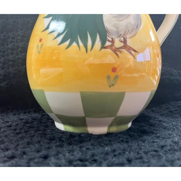 Herman Dodge & Son Vintage Hand Painted Marianne Vinich Rooster Ceramic Pitcher - Picture 3 of 7